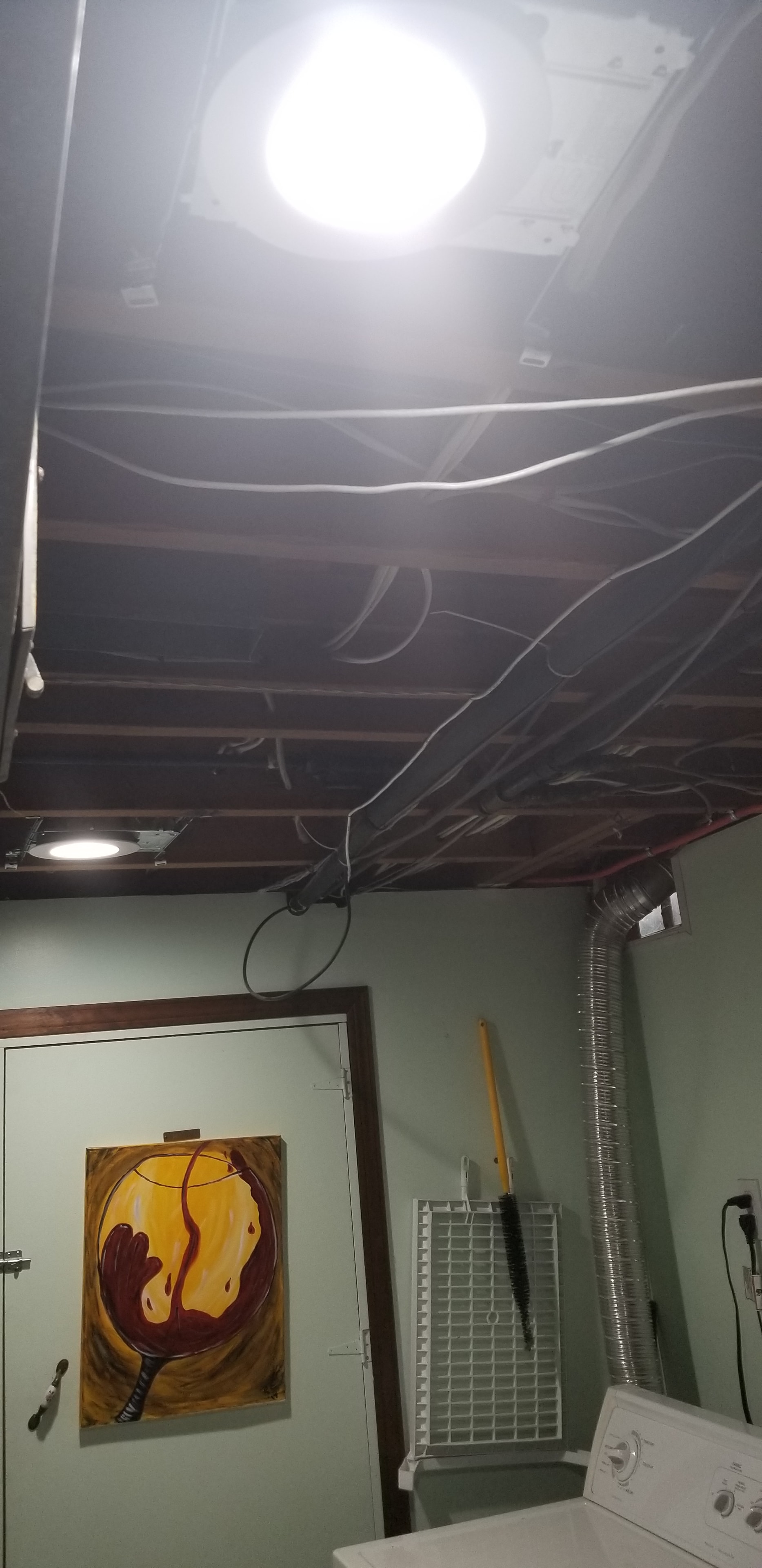 Bathroom renovation — electrical and HVAC rough-in