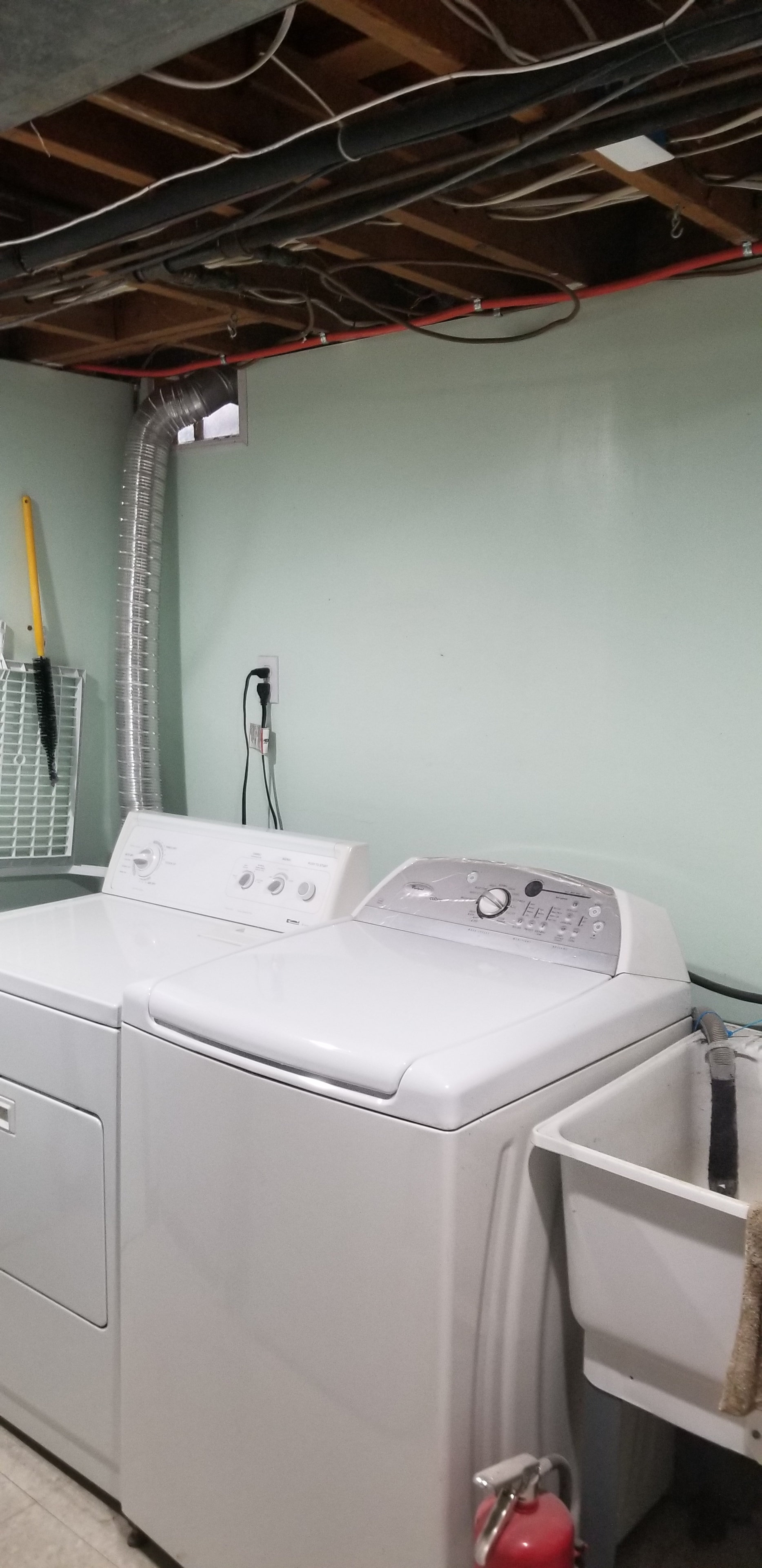 Bathroom renovation — laundry and utility area